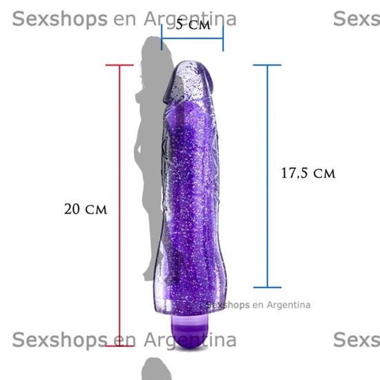 Vibrador con varias velocidades, Glitter y brillo 